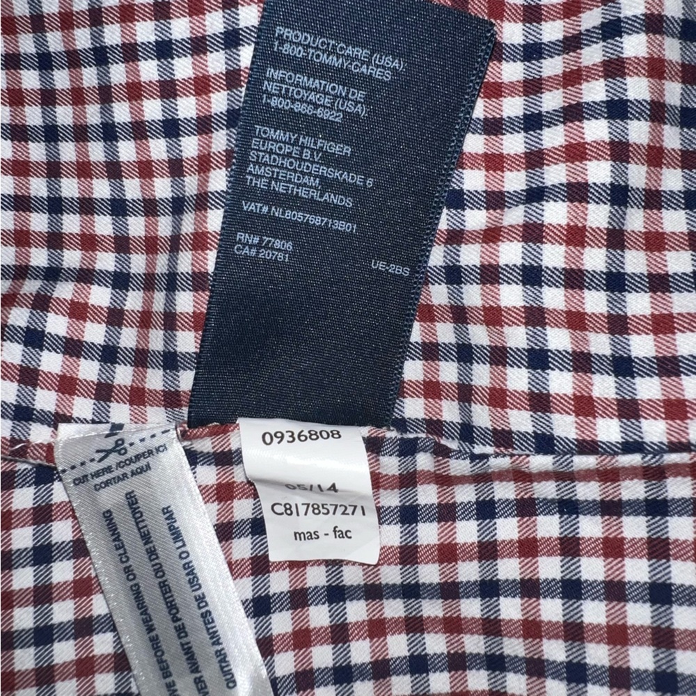 Tommy Hilfiger Tan Plaid Lined Zippered Collared Jacket  XXL - Picture 6 of 10